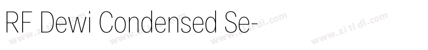 RF Dewi Condensed Se字体转换
